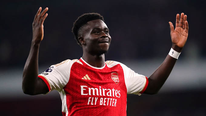 Cái tên duy nhất của Arsenal lọt vào danh sách này là Bukayo Saka với định giá 140 triệu euro.